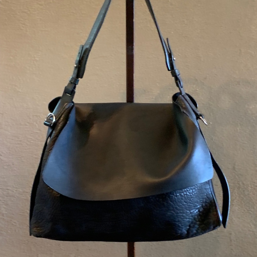All Saints Pebble Satchel